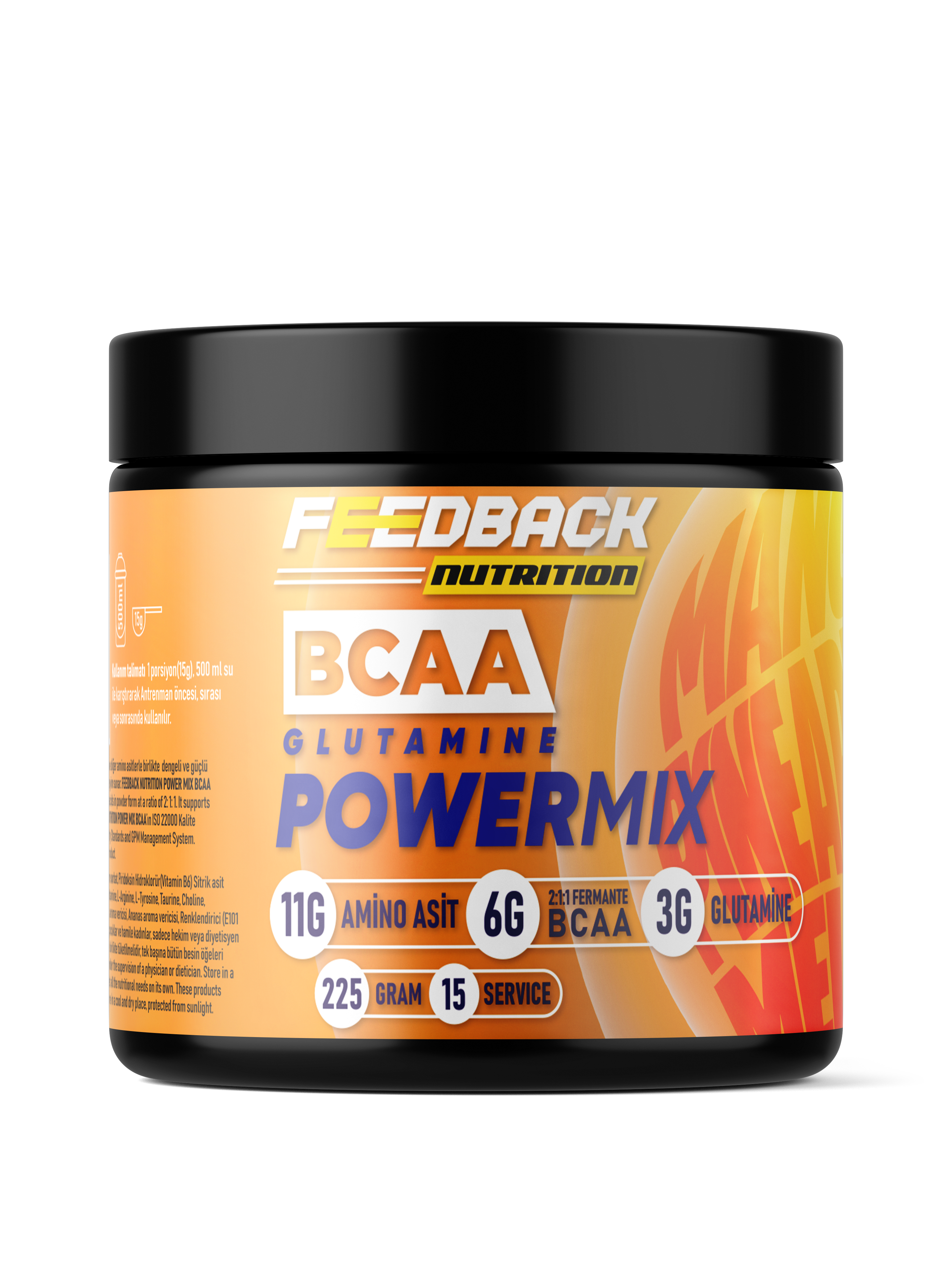 Feedback Nutrition Bcaa Glutamine Power Mix 225 Gr 